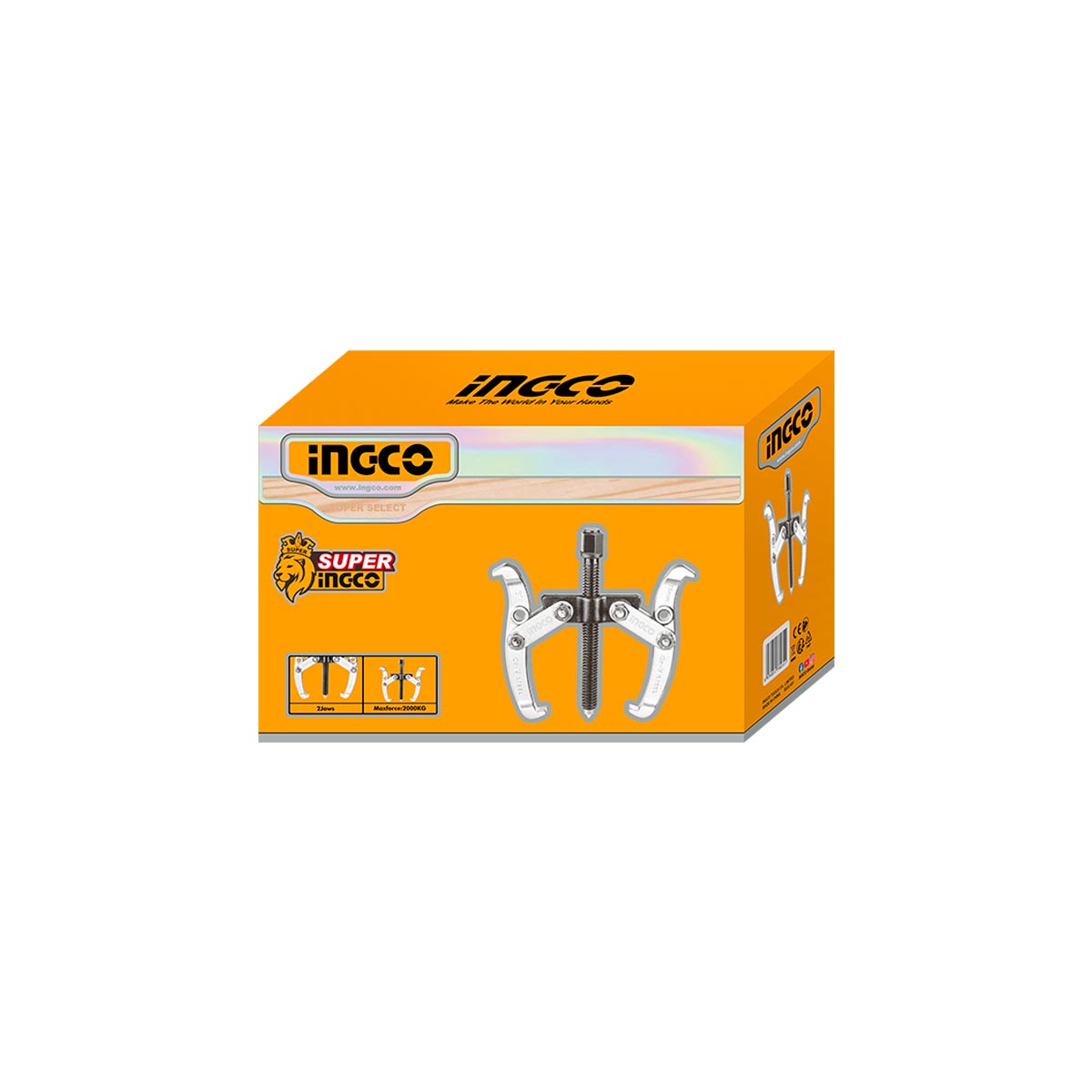 HGP08026 - INGCO EXTRACTEUR2GRIFFES FORCE:5000KG A=160MM,A1=155M AU MAROC [HGP08026] — outil INGCO — Maroc — — vue 3