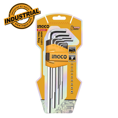 HHK11091 - INGCO CLES HEX SET DE 9 PIECES 1.5-10MM AU MAROC [HHK11091] — clé douille INGCO — Maroc — — vue 2