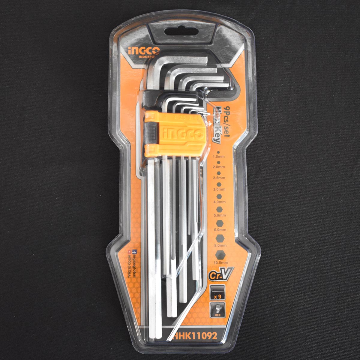 HHK11092 - INGCO CLES HEX EXTRA LONG SET DE 9 PIECES 1.5-10MM AU MAROC [HHK11092] — clé douille INGCO — Maroc — — vue 3