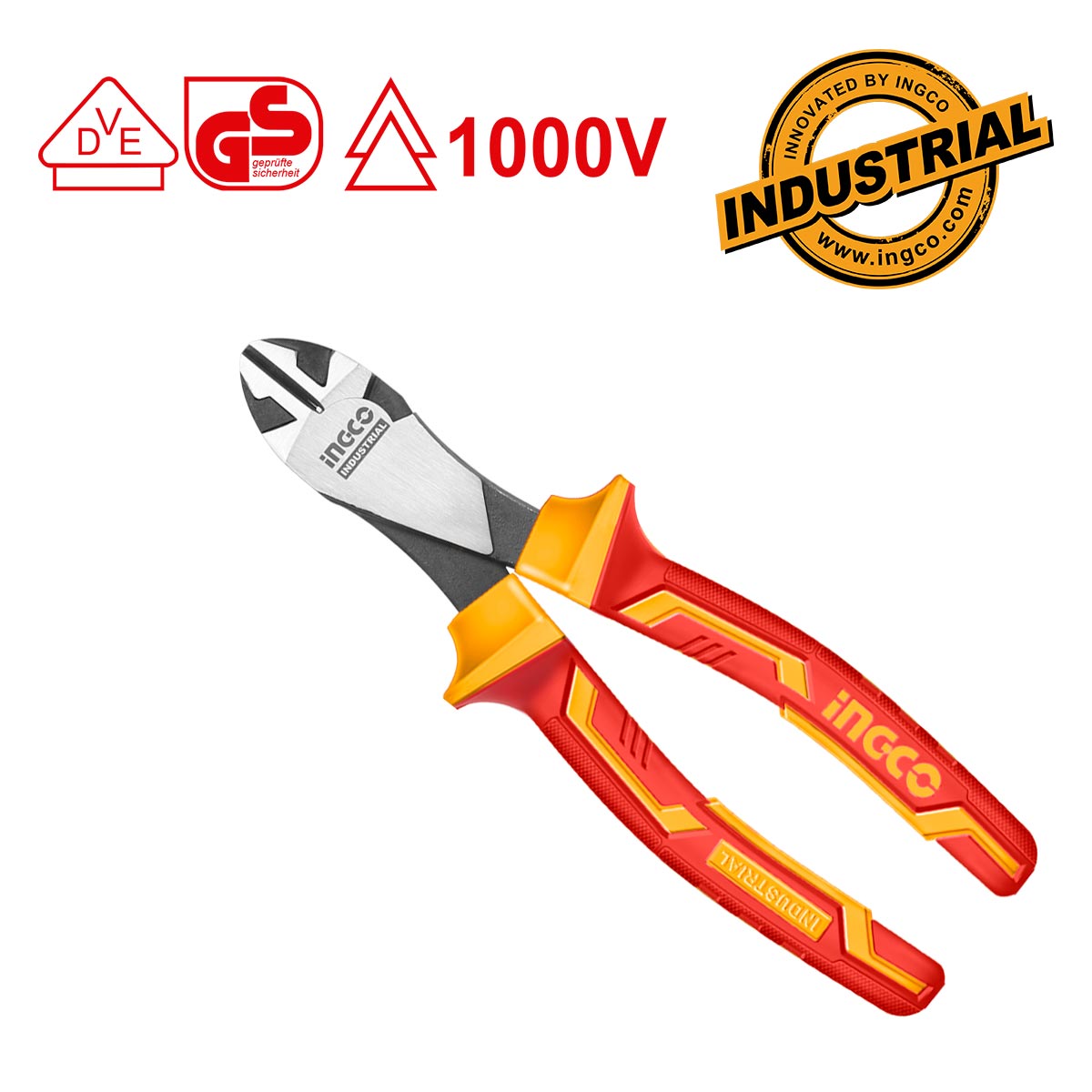 HIHDCP28188 - INGCO PINCE COUPANTE DIAGONALE ROBUSTE ET ISOLEE 7''/180 AU MAROC [HIHDCP28188] — outil INGCO — Maroc — — vue 2