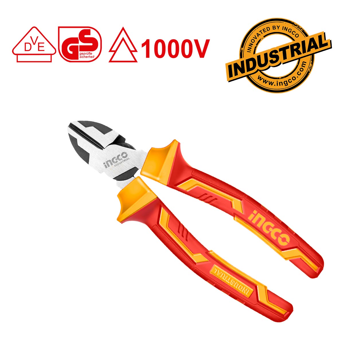 HIHLDCP28160 - INGCO PINCE COUPANTE DIAGONALE ISOLE ET ROBUSTE 160MM NR AU MAROC [HIHLDCP28160] — outil INGCO — Maroc — — vue 2