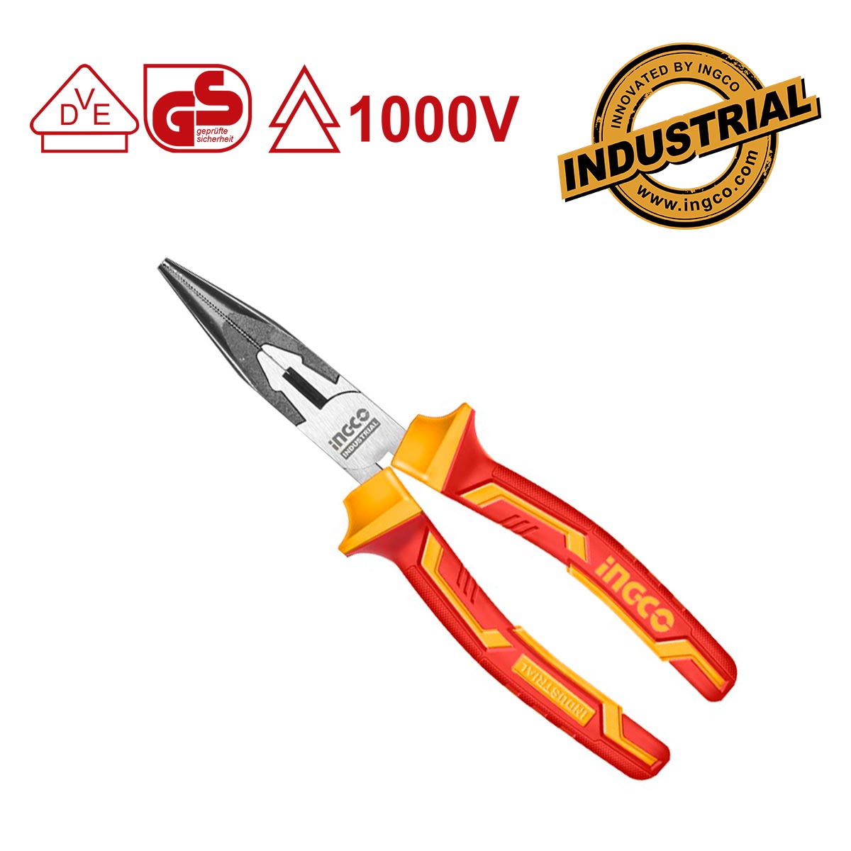 HILNP28168 - INGCO PINCE A LONG BEC ISOLEE 6''''/160MM AU MAROC [HILNP28168] — outil INGCO — Maroc — — vue 2