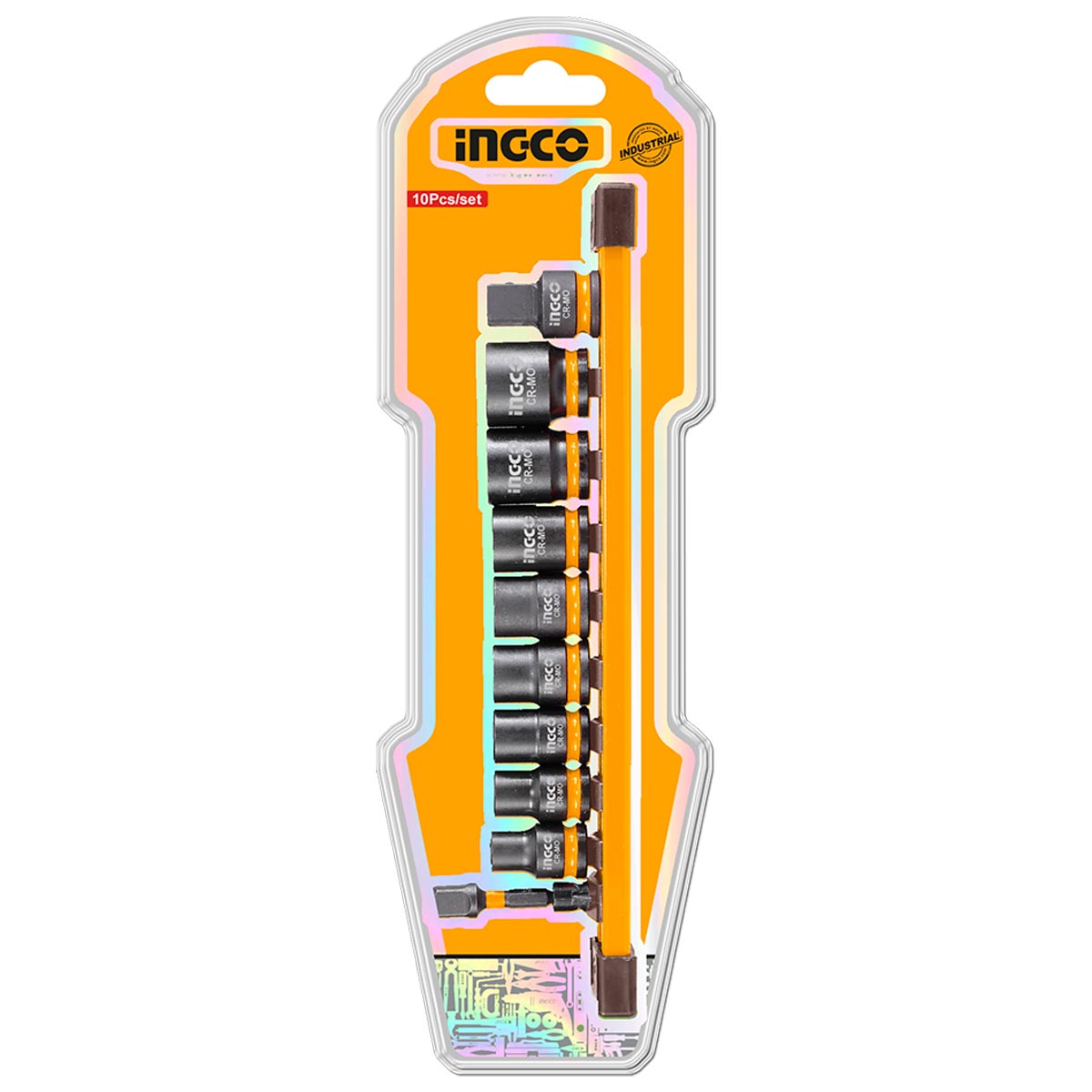 HKISSD38104 - INGCO JEU DE 10 DOUILLES A CHOCS 3/8" DR AU MAROC [HKISSD38104] — clé douille INGCO — Maroc — — vue 2