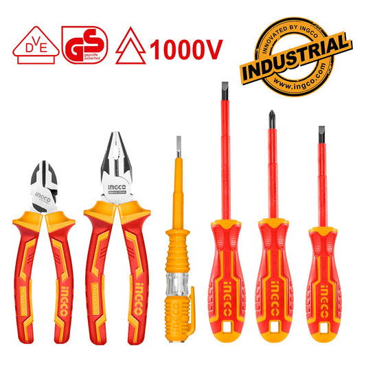 HKIST3061 - INGCO ENSEMBLE DE 6 OUTILS A MAIN ISOLES 1000V AU MAROC [HKIST3061] — outil INGCO — Maroc — — vue principale