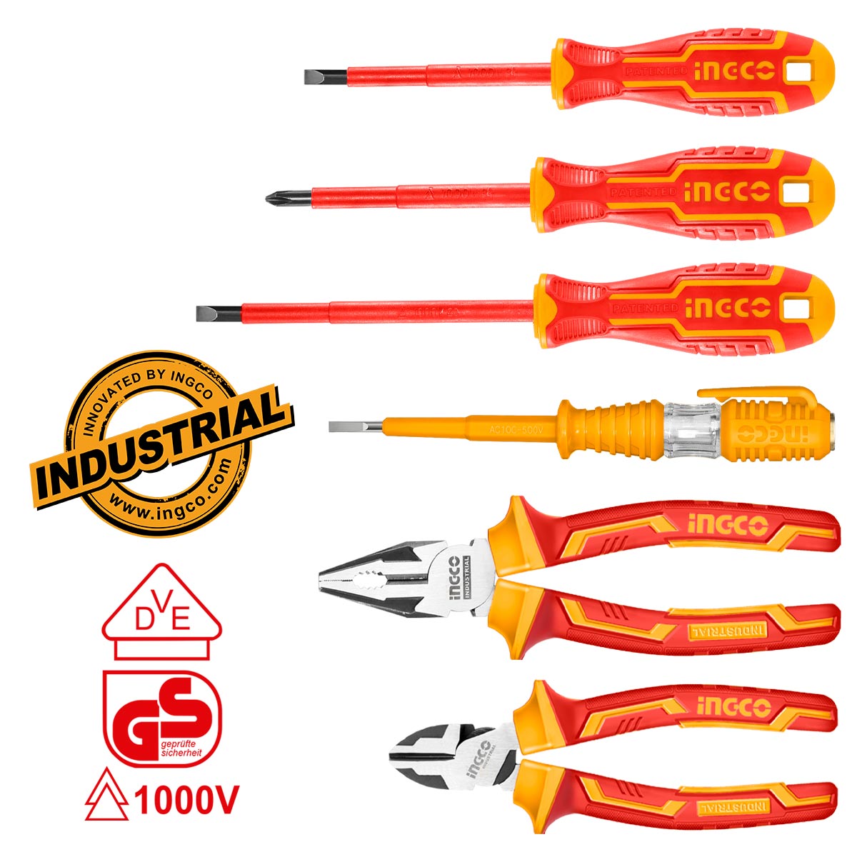 HKIST3061 - INGCO ENSEMBLE DE 6 OUTILS A MAIN ISOLES 1000V AU MAROC [HKIST3061] — outil INGCO — Maroc — — vue 2