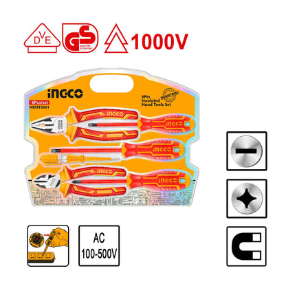 HKIST3061 - INGCO ENSEMBLE DE 6 OUTILS A MAIN ISOLES 1000V AU MAROC [HKIST3061] — outil INGCO — Maroc — — vue 3