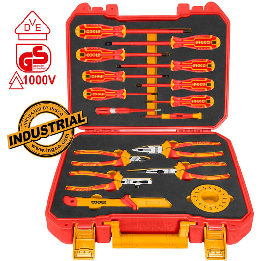 HKITH1601 - INGCO MALETTE 16PCS OUTILLAGE A MAIN ISOLE AU MAROC [HKITH1601] — outil INGCO — Maroc — — vue principale