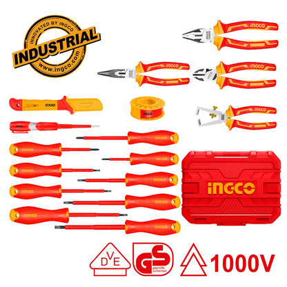 HKITH1601 - INGCO MALETTE 16PCS OUTILLAGE A MAIN ISOLE AU MAROC [HKITH1601] — outil INGCO — Maroc — — vue 2
