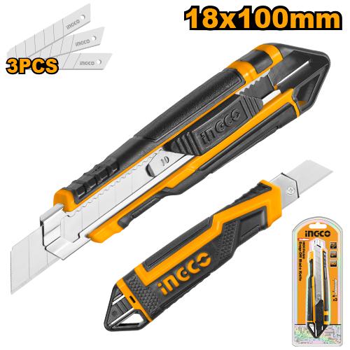 HKNS16538 - INGCO CUTTER 18MMX100MM 3 LAMES: 169MM AU MAROC [HKNS16538] — lame accessoire INGCO — Maroc —