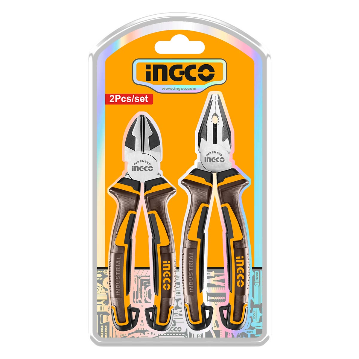 HKPS28216 - INGCO JEU DE 2 PINCES UNIVERSELLE 180MM ET COUPANTE 200MM AU MAROC [HKPS28216] — outil INGCO — Maroc — — vue 2