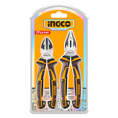 HKPS28216 - INGCO JEU DE 2 PINCES UNIVERSELLE 180MM ET COUPANTE 200MM AU MAROC [HKPS28216] — outil INGCO — Maroc — — vue 2