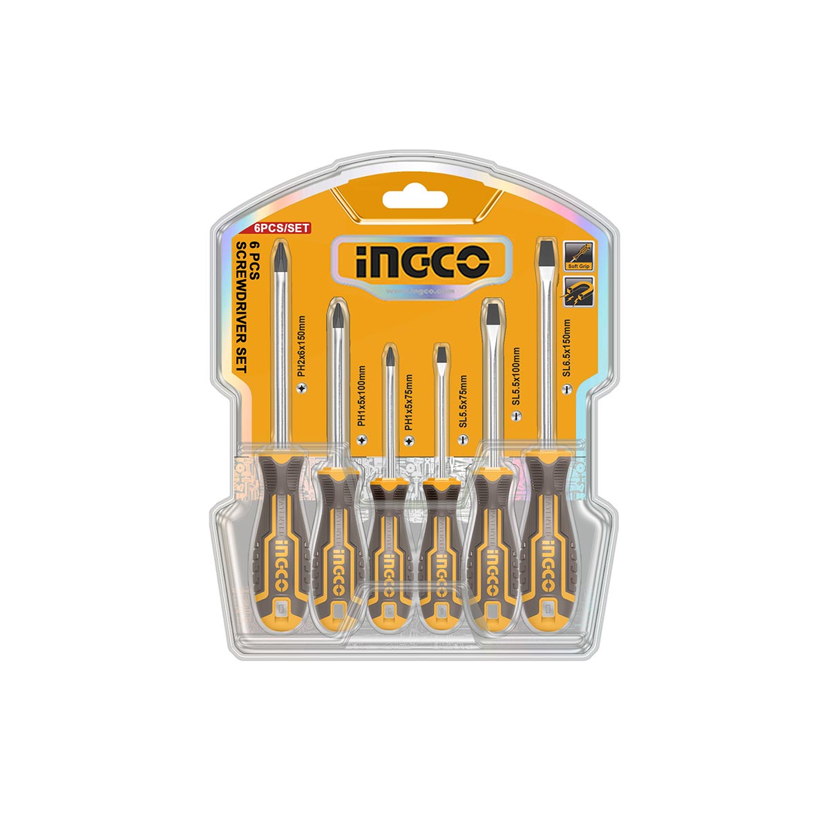 HKSD0628 - INGCO SET DE 6 TOURNEVIS AU MAROC [HKSD0628] — tournevis INGCO — Maroc — — vue 2