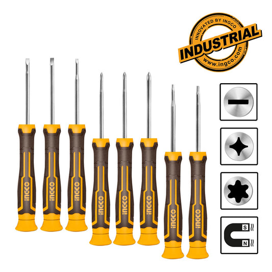 HKSD0818 - INGCO SET DE 8 TOURNEVIS A PRECISION AU MAROC [HKSD0818] — tournevis INGCO — Maroc — — vue principale