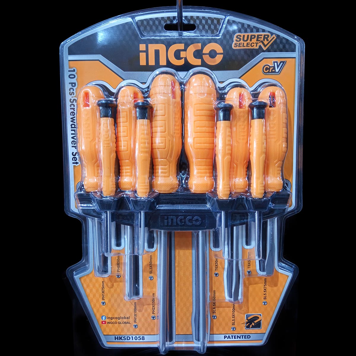 HKSD1058 - INGCO JEU DE 10 TOURNEVIS ET TOURNEVIS DE PRECISION AU MAROC [HKSD1058] — tournevis INGCO — Maroc — — vue 3