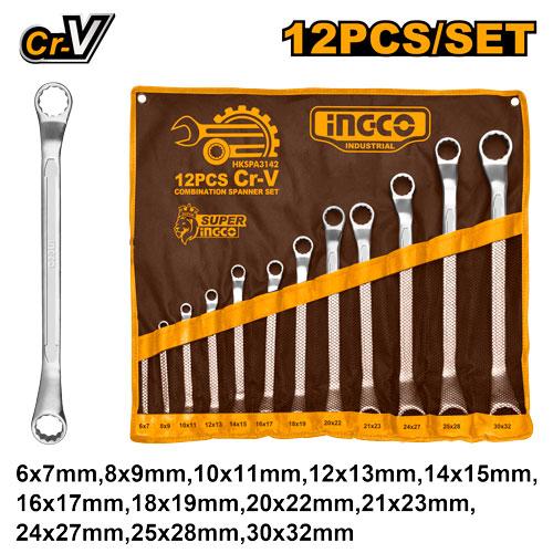 HKSPA3142 - INGCO JEU DE CLES POLYGONALES AU MAROC [HKSPA3142] — clé douille INGCO — Maroc —