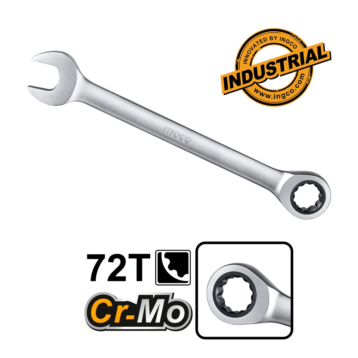 HKSPAR1082 - INGCO JEU DE 8 CLES A CLIQUET 8MM A 19MM AU MAROC [HKSPAR1082] — clé douille INGCO — Maroc — — vue 2
