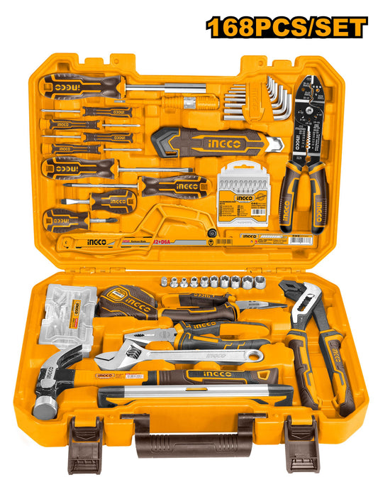 HKTHP21681 - INGCO COFFRET À OUTILS 168 PIÈCES NR AU MAROC [HKTHP21681] — outil INGCO — Maroc —