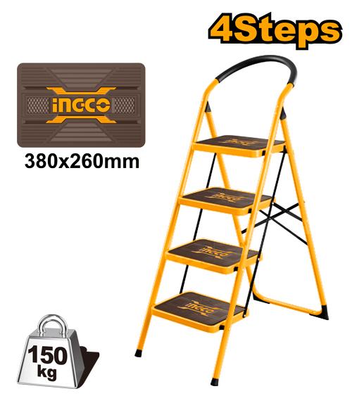 HLAD09041 - INGCO ECHELLE EN ACIER 4 MARCHES AU MAROC [HLAD09041] — outil INGCO — Maroc —