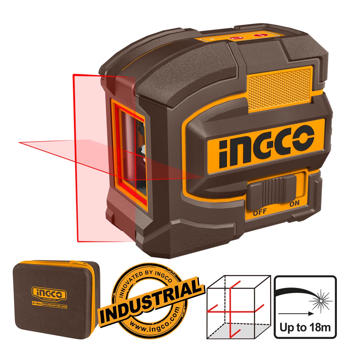 HLL156503 - INGCO NIVEAU LASER AUTO NIVELLEMENT 15M INGCO AU MAROC [HLL156503] — outil de mesure INGCO — Maroc — — vue principale