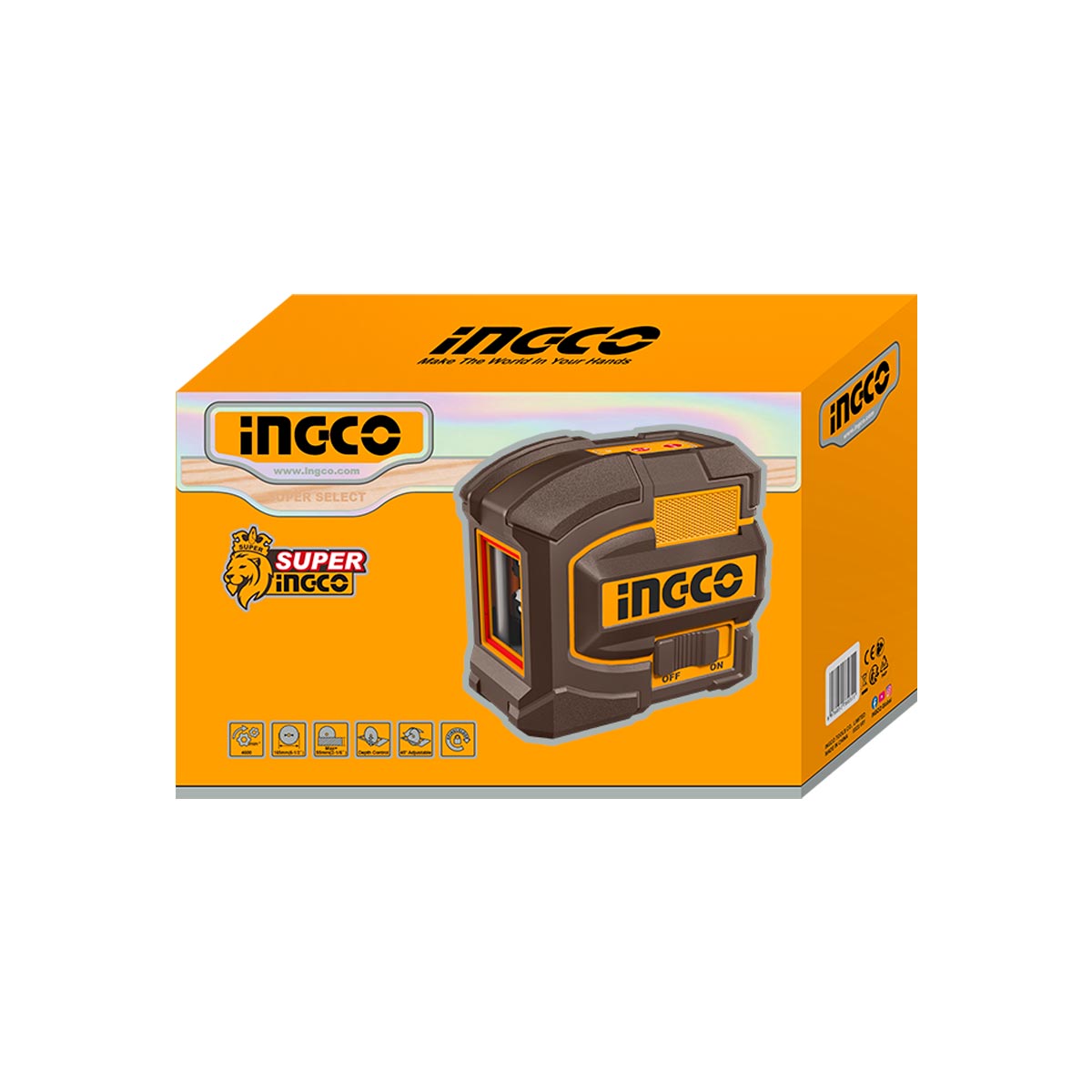 HLL156503 - INGCO NIVEAU LASER AUTO NIVELLEMENT 15M INGCO AU MAROC [HLL156503] — outil de mesure INGCO — Maroc — — vue 3