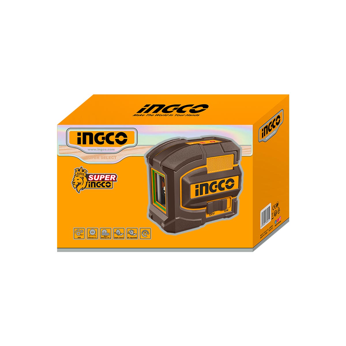 HLL156601 - INGCO NIVEAU LASER AUTO NIVELLEMENT 15M INGCO AU MAROC [HLL156601] — outil de mesure INGCO — Maroc — — vue 4