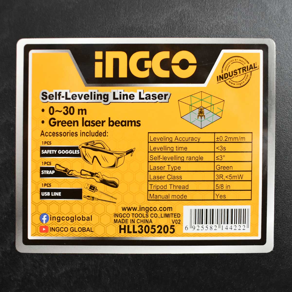 HLL305205 - INGCO NIVEAU LASER 5 LIGNES VERT 30M AU MAROC [HLL305205] — outil de mesure INGCO — Maroc — — vue 13