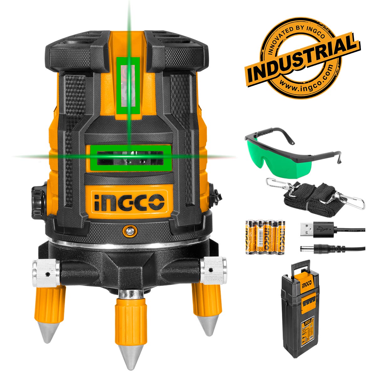 HLL305205 - INGCO NIVEAU LASER 5 LIGNES VERT 30M AU MAROC [HLL305205] — outil de mesure INGCO — Maroc — — vue 2
