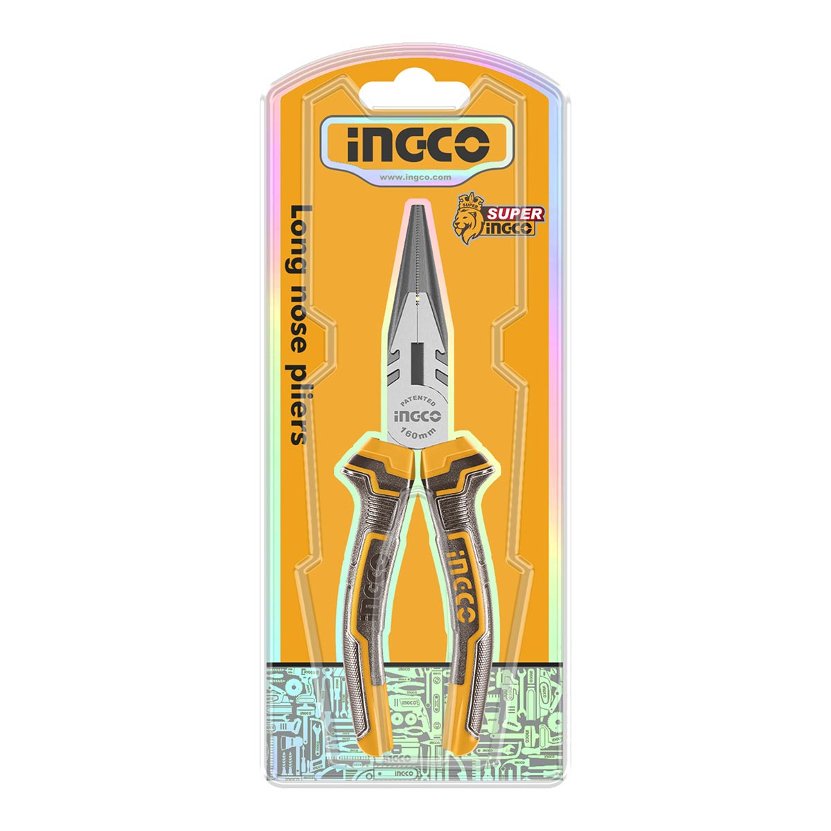 HLNP08168 - INGCO PINCE A BEC LONG 160MM SS AU MAROC [HLNP08168] — outil INGCO — Maroc — — vue 3