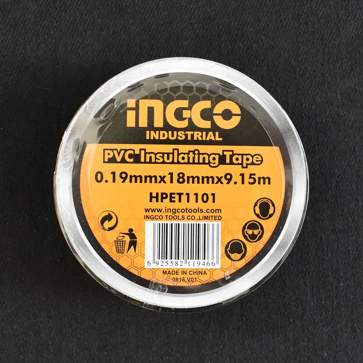 HPET1101 - INGCO RUBAN PVC INSULATING TAPE AU MAROC [HPET1101] — outil INGCO — Maroc — — vue 3