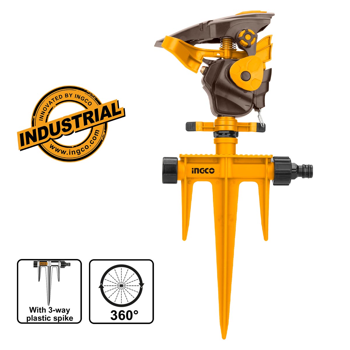 HPS13601 - INGCO ARROSEUR AUTOMATIQUE EN PLASTIQUE 360° AU MAROC [HPS13601] — outil INGCO — Maroc — — vue principale