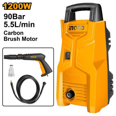 INGCO NETTOYEUR HAUTE PRESSION 90BARS 1200W SS AU MAROC [HPWR12008]