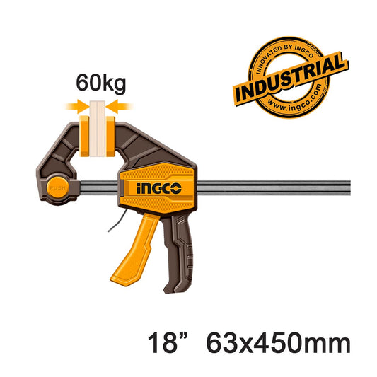 HQBC01603 - INGCO SERRE-JOINTS RAPIDE UNE MAIN 63X450MM AU MAROC [HQBC01603] — outil INGCO — Maroc — — vue principale