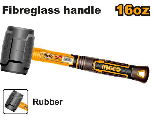 HRUH8816 - INGCO MASSETTE 450G POIGNEE EN FIBRE DE VERRE NR AU MAROC [HRUH8816] — marteau INGCO — Maroc —