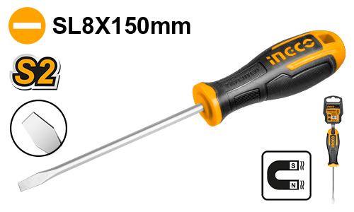 HS688150 - INGCO TOURNEVIS A FENTE D:8MM L:150MM AU MAROC [HS688150] — tournevis INGCO — Maroc —