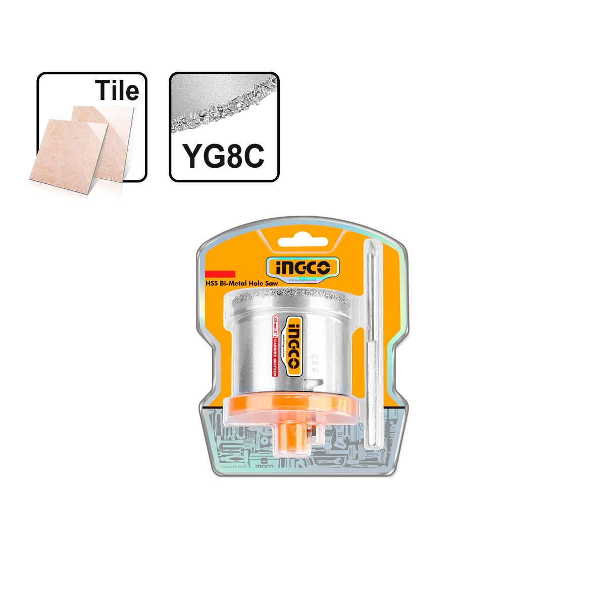 HSB4061 - INGCO JEU 6PCS SCIES-CLOCHES AU MAROC [HSB4061] — scie INGCO — Maroc — — vue 2