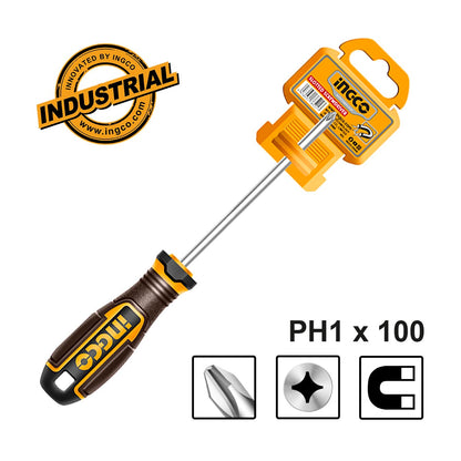 HSDPH1100 - INGCO TOURNEVIS PH 1X100MM MAGNETIQUE AU MAROC [HSDPH1100] — tournevis INGCO — Maroc — — vue 2