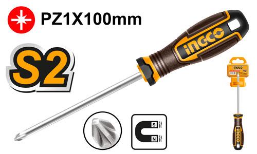 HSDPZ1100 - INGCO TOURNEVIS PZ1 D: 5MM L:100 NR AU MAROC [HSDPZ1100] — tournevis INGCO — Maroc —