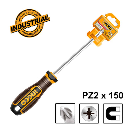 HSDPZ2150 - INGCO TOURNEVIS PZ2 X150MM MAGNÉTIQUE INGCO AU MAROC [HSDPZ2150] — tournevis INGCO — Maroc — — vue 2