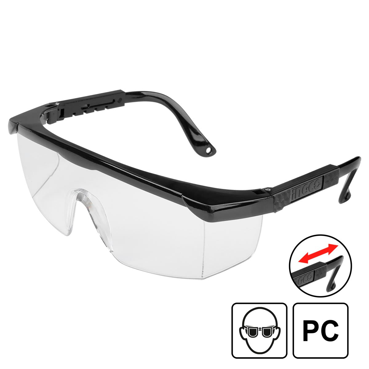 HSG04 - INGCO LUNETTES DE PROTECTION AU MAROC [HSG04] — équipement de sécurité INGCO — Maroc — — vue principale