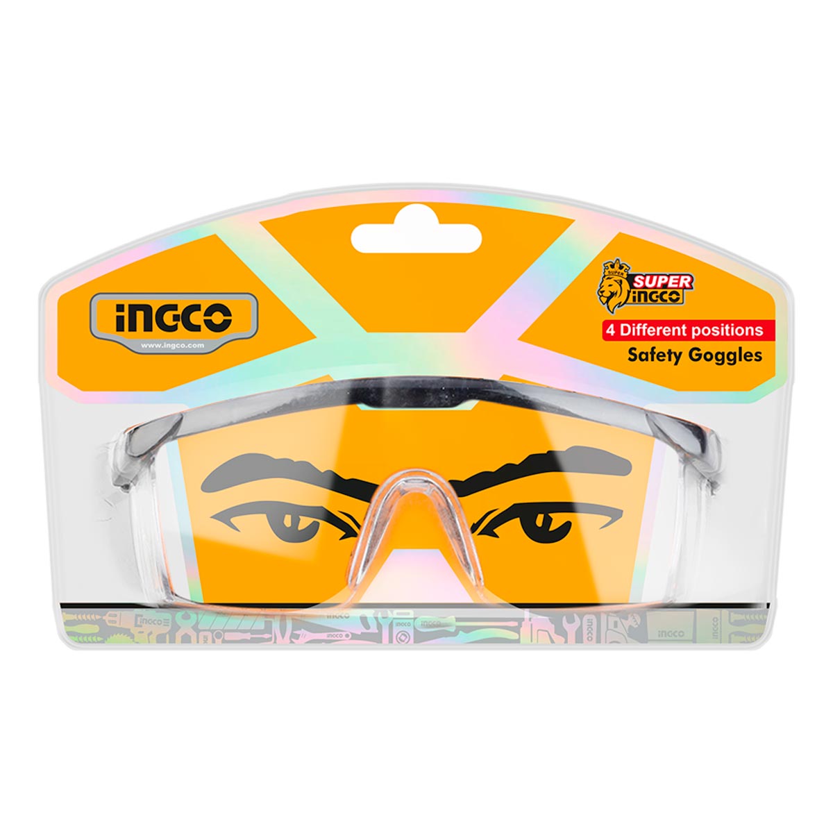 HSG04 - INGCO LUNETTES DE PROTECTION AU MAROC [HSG04] — équipement de sécurité INGCO — Maroc — — vue 2