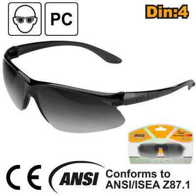 INGCO LUNETTES DE SECURITE NOIRES AU MAROC [HSG06]