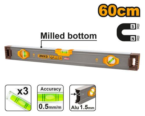 HSL38060M - INGCO NIVEAU A BULLE MAGNETIQUE 60CM AU MAROC [HSL38060M] — outil de mesure INGCO — Maroc —