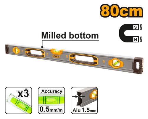 HSL38080M - INGCO NIVEAU A BULLE MAGNETIQUE 80CM AU MAROC [HSL38080M] — outil de mesure INGCO — Maroc —