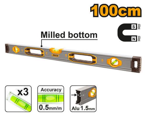 HSL38100M - INGCO NIVEAU A BULLE MAGNETIQUE 100CM AU MAROC [HSL38100M] — outil de mesure INGCO — Maroc —