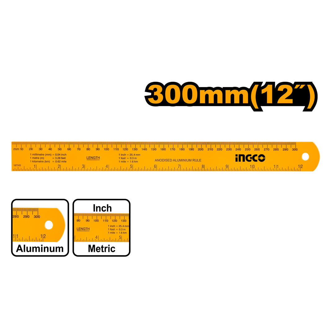 HSR23002 - INGCO REGLE 30CM*3CM AU MAROC [HSR23002] — outil INGCO — Maroc —