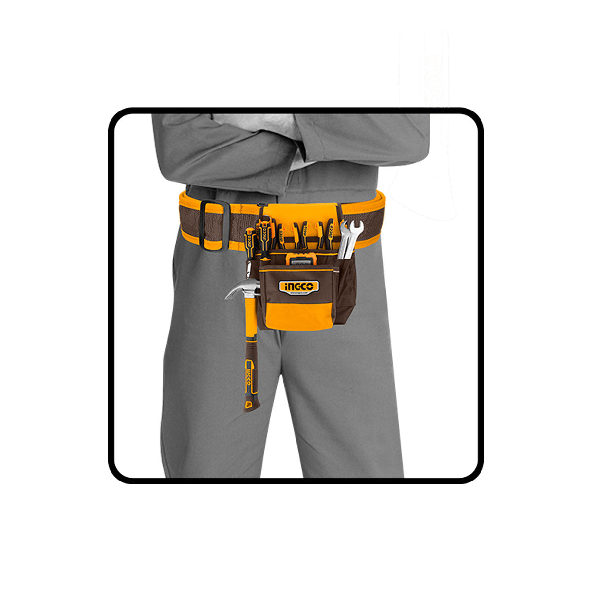 HTBP010128 - INGCO POCHETTE A OUTILS 35X32CM NR - AU MAROC [HTBP010128] — outil INGCO — Maroc — — vue 2
