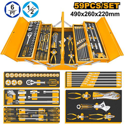 INGCO BOITE A OUTILS 59 PCS AU MAROC [HTCS15591]