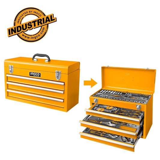 HTCS221321 - INGCO BOITE A OUTILS 3 TIROIRS 132PCS NR AU MAROC [HTCS221321] — outil INGCO — Maroc — — vue principale