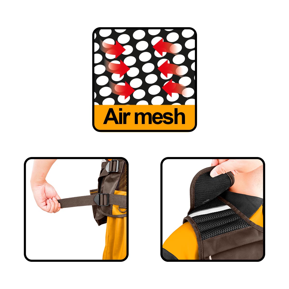 HTVT09028 - INGCO GILET A OUTILS 3KG MAX NR AU MAROC [HTVT09028] — outil INGCO — Maroc — — vue 3