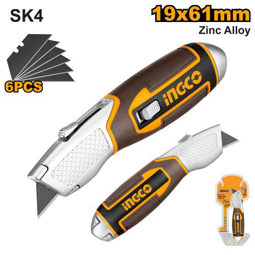 HUK618 - INGCO COUTEAU 61X19MM6 LAMES ZINC AU MAROC [HUK618] — lame accessoire INGCO — Maroc —